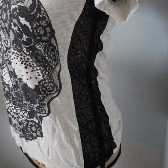 Express skull blinged shirt with side lace - Picture 2 of 2